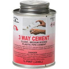 Black Swan - 1/2 Pt Medium Bodied Cement - Clear, Use with ABS, PVC & CPVC up to 6" Diam - Americas Tooling