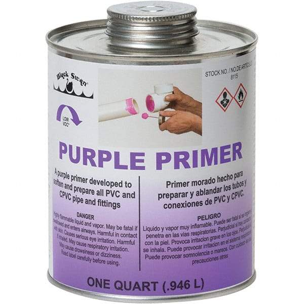 Black Swan - 1 Qt All Purpose Primer/Cleaner - Purple, Use with PVC & CPVC - Americas Tooling