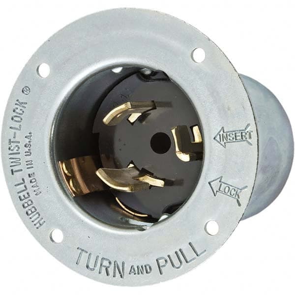 Hubbell Wiring Device-Kellems - 250V 50A NonNEMA Industrial Twist Lock Inlet - Americas Tooling