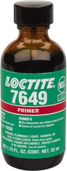 Loctite - 1.75 Fluid Ounce Bottle, Green, Liquid Primer - Series 7649, Hand Tool Removal - Americas Tooling