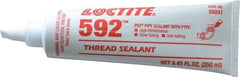 Loctite - 250 mL Tube, White, Medium Strength Paste Threadlocker - Series 592, 72 hr Full Cure Time, Hand Tool, Heat Removal - Americas Tooling