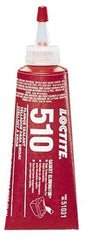 Loctite - 50ml 510 Gasket Eliminator Flange Sealant - -65 to 400°F, Red, Comes in Tube - Americas Tooling