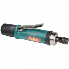 Dynabrade - 1/4" Collet, Straight Handle, Air Straight Die Grinder - 18,000 RPM, Rear Exhaust, 33 CFM, 0.7 hp, 90 psi, 1/4 NPT Inlet - Americas Tooling