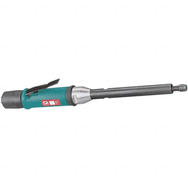 Dynabrade - 1/4" Collet, Straight Handle, Air Extended Length Die Grinder - 20,000 RPM, Rear Exhaust, 31 CFM, 0.5 hp, 90 psi, 1/4 NPT Inlet - Americas Tooling