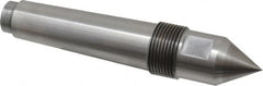 Riten - 1-1/4" Head Diam, Carbide-Tipped Steel Standard Point Solid Dead Center - 4MT Morse Taper, 1-1/4" Point Diam, 2" Point Length, 2-29/32" OAL - Americas Tooling