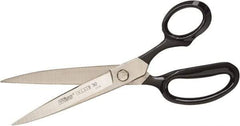 Wiss - 2-7/8" LOC, 7" OAL Nickel Plated Inlaid Scissors - Ambidextrous, Steel Straight Handle, For General Purpose Use - Americas Tooling