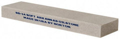 Norton - 4" Long x 1" Wide x 3/8" Thick, Novaculite Sharpening Stone - Rectangle, Extra Fine Grade - Americas Tooling