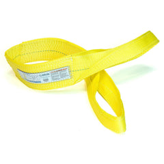 Slings & Tiedowns (Load-Rated); Sling Type: Eye & Eye; Length (Feet): 6; Vertical Capacity (Lb.): 6400; Choker Capacity (Lb.): 5000; Width (Inch): 4; Basket Capacity (Lb.): 12800; Eye Type: Flat Eye; Sling Material: Polyester; Sling Width: 4 in; Eye Lengt