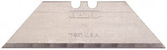 Stanley - 400 Piece Carbon Steel Utility Knife Blade - 2-7/16" OAL, 0.024" Blade Thickness - Americas Tooling