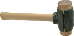 Garland - 4 Lb Head 2" Face Rawhide Split Head Hammer - Wood Handle - Americas Tooling