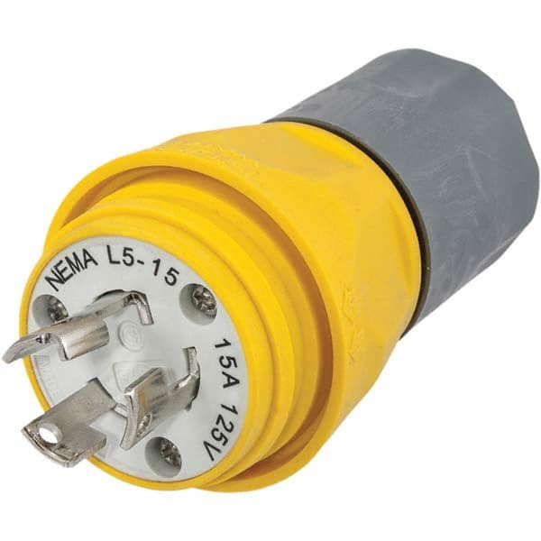 Hubbell Wiring Device-Kellems - 125V 15A NEMA L5-15P Industrial Twist Lock Plug - Americas Tooling