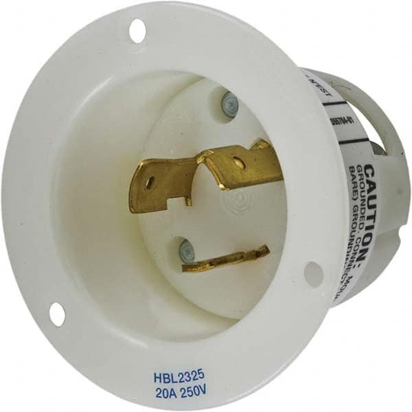 Hubbell Wiring Device-Kellems - 250V 20A NEMA L6-20P Industrial Twist Lock Inlet - Americas Tooling