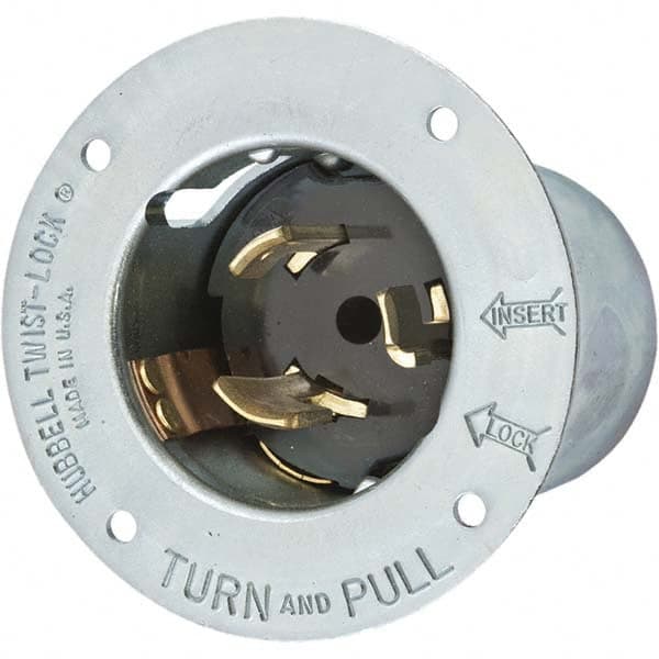 Hubbell Wiring Device-Kellems - 125V 50A NonNEMA Industrial Twist Lock Inlet - Americas Tooling