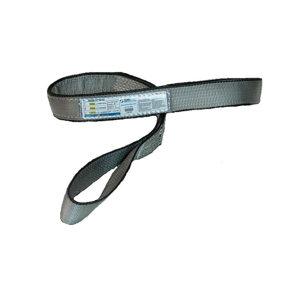 Slings & Tiedowns (Load-Rated); Sling Type: Eye & Eye; Length (Feet): 10; Vertical Capacity (Lb.): 3200; Choker Capacity (Lb.): 2500; Width (Inch): 1; Basket Capacity (Lb.): 6400; Eye Type: Twisted Eye; Sling Material: Polyester; Sling Width: 1 in; Eye Le