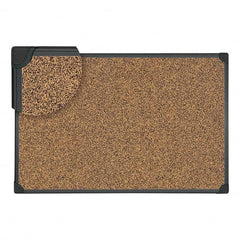 UNIVERSAL - Cork Bulletin Boards Style: Open Cork Bulletin Board Color: Black - Americas Tooling