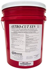 Monroe Fluid Technology - Astro-Cut SYN, 5 Gal Pail Cutting & Grinding Fluid - Synthetic, For Drilling, Machining, Milling, Turning - Americas Tooling