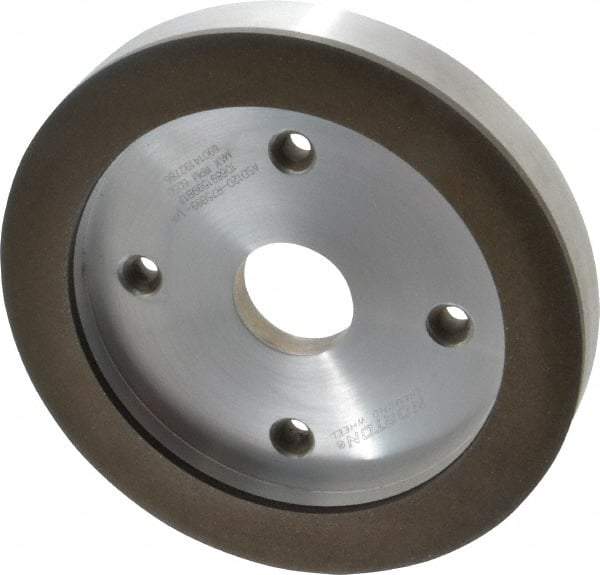 Norton - 6" Diam, 1-1/4" Hole Size, 3/4" Overall Thickness, 120 Grit, Type 6 Tool & Cutter Grinding Wheel - Fine Grade, Diamond, R Hardness, Resinoid Bond - Americas Tooling