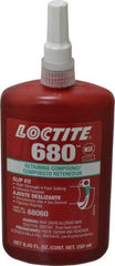 Loctite - 250 mL Bottle, Green, High Strength Liquid Retaining Compound - Series 680, 24 hr Full Cure Time, Hand Tool Removal - Americas Tooling