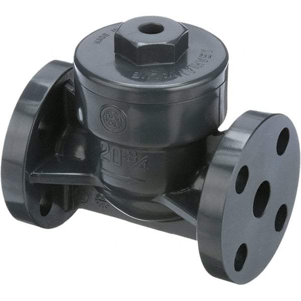 Asahi/America - 3/4" PVC Check Valve - Spring Check, Flanged, 150 WOG - Americas Tooling