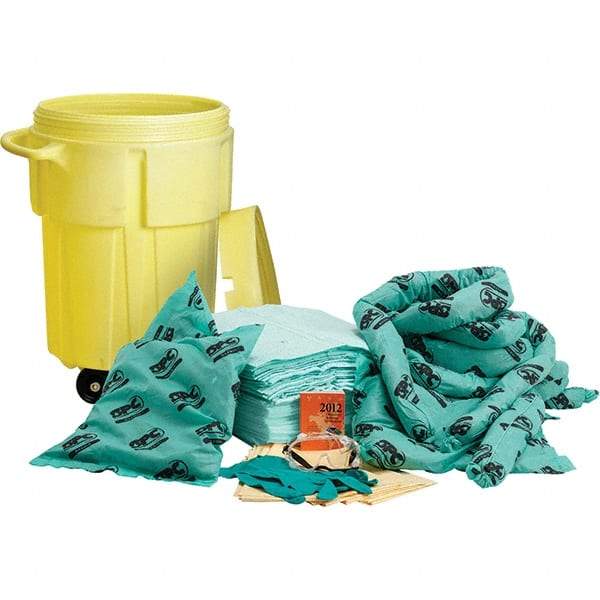 Brady SPC Sorbents - 38 Gal Capacity Chemical Spill Kit - 55 Gal Polyethylene Drum - Americas Tooling