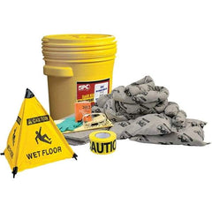 Brady SPC Sorbents - 17 Gal Capacity Universal Spill Kit - 20 Gal Polyethylene Drum - Americas Tooling