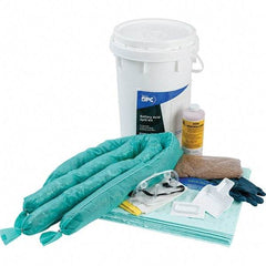 Brady SPC Sorbents - 9 Gal Capacity Hazardous Materials Spill Kit - 6.5 Gal Polyethylene Bucket - Americas Tooling