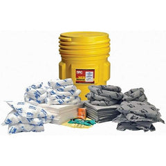 Brady SPC Sorbents - 65 Gal Capacity Oil Only & Universal Spill Kit - 65 Gal Polyethylene Drum - Americas Tooling