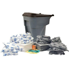 Brady SPC Sorbents - 65 Gal Capacity Oil Only & Universal Spill Kit - 65 Gal Polyethylene Drum - Americas Tooling