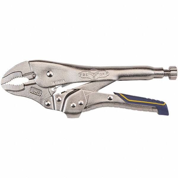 Irwin - Locking Pliers Plier Type: Locking Pliers Jaw Style: Long Nose Curved w/Wire Cutter - Americas Tooling