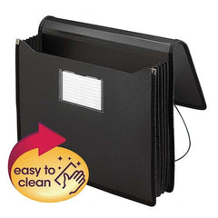 SMEAD - File Folders, Expansion Folders & Hanging Files Folder/File Type: Expanding Wallet Color: Black - Americas Tooling