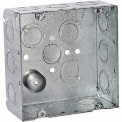 Hubbell-Raco - 4.69 x 4.688 x 2.188" Steel Square Device Box - Americas Tooling