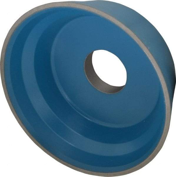 Norton - 5" Diam, 1-1/4" Hole Size, 1-3/4" Overall Thickness, 120 Grit, Type 11 Tool & Cutter Grinding Wheel - Fine Grade, Diamond, R Hardness, Resinoid Bond - Americas Tooling