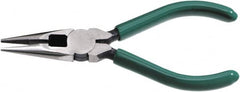 SK - 6-1/2" OAL, 3-1/2" Jaw Length x 5/8" Jaw Width, Long Nose Side Cutting Chain Nose Pliers - Americas Tooling