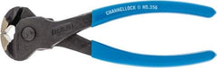 Channellock - 6" OAL, End Cutting Pliers - 11/32" Jaw Length x 1-3/8" Jaw Width, Plastic Dipped Handle - Americas Tooling