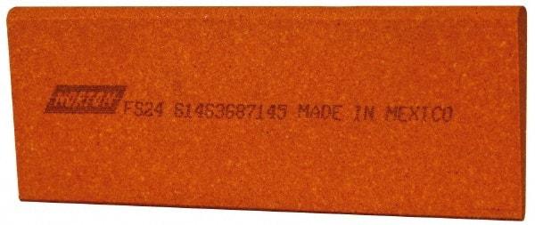 Norton - 4-1/2" Long x 1-3/4" Diam x 1/4" Thick, Aluminum Oxide Sharpening Stone - Round Edge Slip, Fine Grade - Americas Tooling