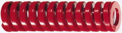 Dayton Lamina - 1" Hole Diam, 1/2" Rod Diam, 5-1/2" Free Length, Red Die Spring - 30 Lb Max Deflection, 1.65" Max Deflection, Heavy Duty, Chromium Vanadium Steel - Americas Tooling