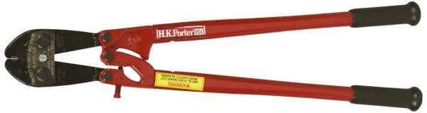 H.K. Porter - 18" OAL, 3/8" Capacity, Bolt Cutter - Oval Head, Rubber Grips Handle - Americas Tooling