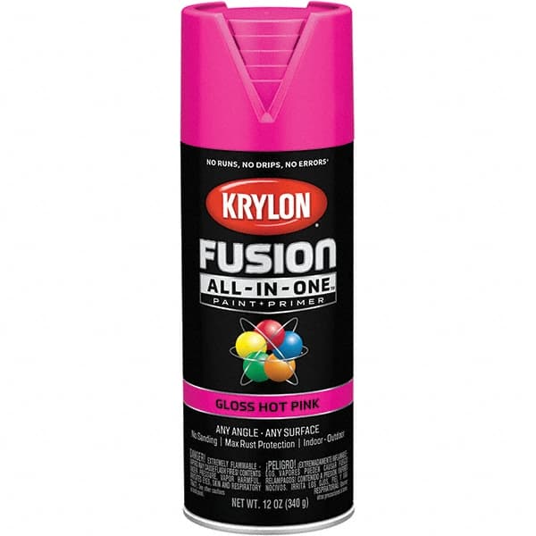 Krylon - Spray Paints Type: Acrylic Enamel Spray Paint Color: Hot Pink - Americas Tooling