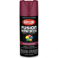 Krylon - Spray Paints Type: Acrylic Enamel Spray Paint Color: Burgundy - Americas Tooling