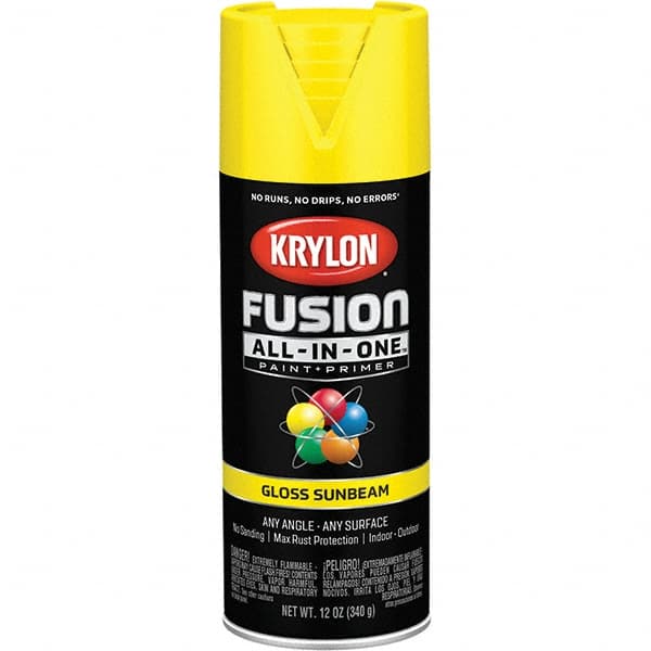 Krylon - Spray Paints Type: Acrylic Enamel Spray Paint Color: Sunbeam - Americas Tooling