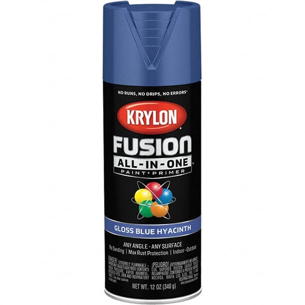 Krylon - Spray Paints Type: Acrylic Enamel Spray Paint Color: Blue Hyacinth - Americas Tooling