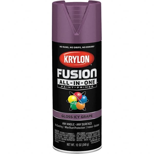 Krylon - Spray Paints Type: Acrylic Enamel Spray Paint Color: Icy Grape - Americas Tooling