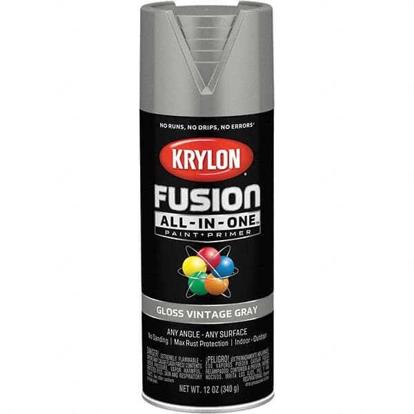 Krylon - Spray Paints Type: Acrylic Enamel Spray Paint Color: Vintage Gray - Americas Tooling