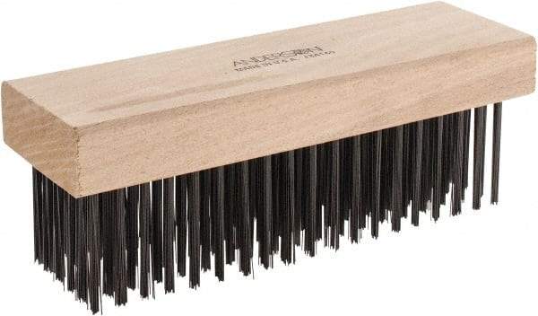 Anderson - 6 Rows x 19 Columns Steel Scratch Brush - 7-1/2" OAL - Americas Tooling