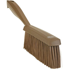 Vikan - 14" OAL, Polyester Staple Set Bench Brush - 2" Bristle Length, 6-3/8" Long Head, Straight Polypropylene Handle, Brown - Americas Tooling