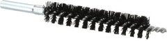 Schaefer Brush - 4" Brush Length, 3/4" Diam, Nylon Single Stem, Single Spiral Condenser Tube Brush - 6-1/4" Long, Nylon, 12-24 Female Connection - Americas Tooling