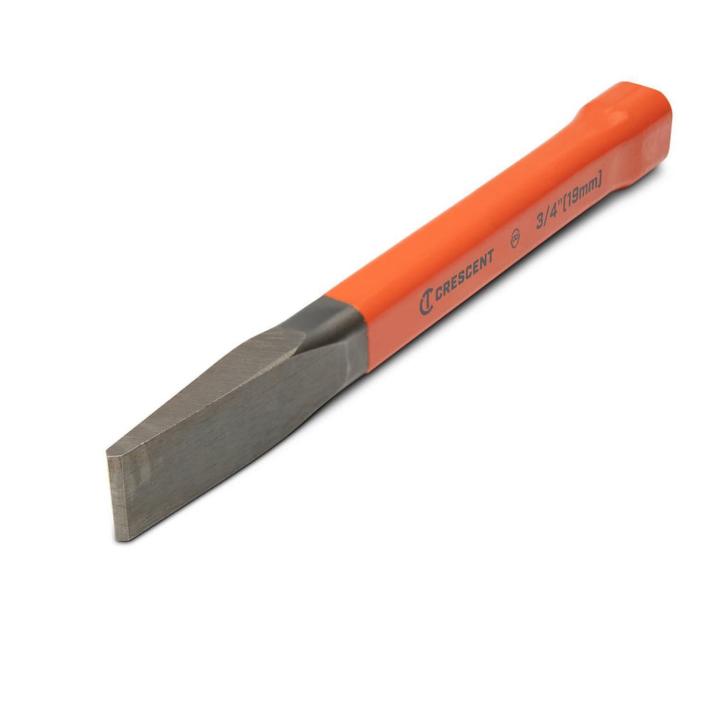 Chisels; Chisel Style: Cold Chisel; Blade Width (Inch): 0.75 in; Tip Shape: Straight; Overall Length (Inch): 7.50; Blade Width (Decimal Inch): 0.75 in; Overall Length: 7.50; Blade Width: 0.75 in; Chisel Type: Cold Chisel