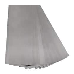 Precision Brand - 10 Piece, 18 Inch Long x 6 Inch Wide x 0.002 Inch Thick, Shim Sheet Stock - Steel - Americas Tooling