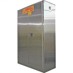 Securall Cabinets - Safety Cabinets Hazardous Chemical Type: Flammable and Combustible Liquids Color: Silver - Americas Tooling