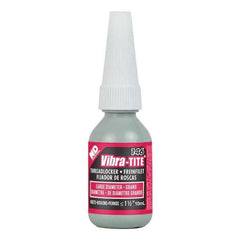 Vibra-Tite - 10 mL Bottle, Red, Large Diameter/High Strength Threadlocker - Americas Tooling